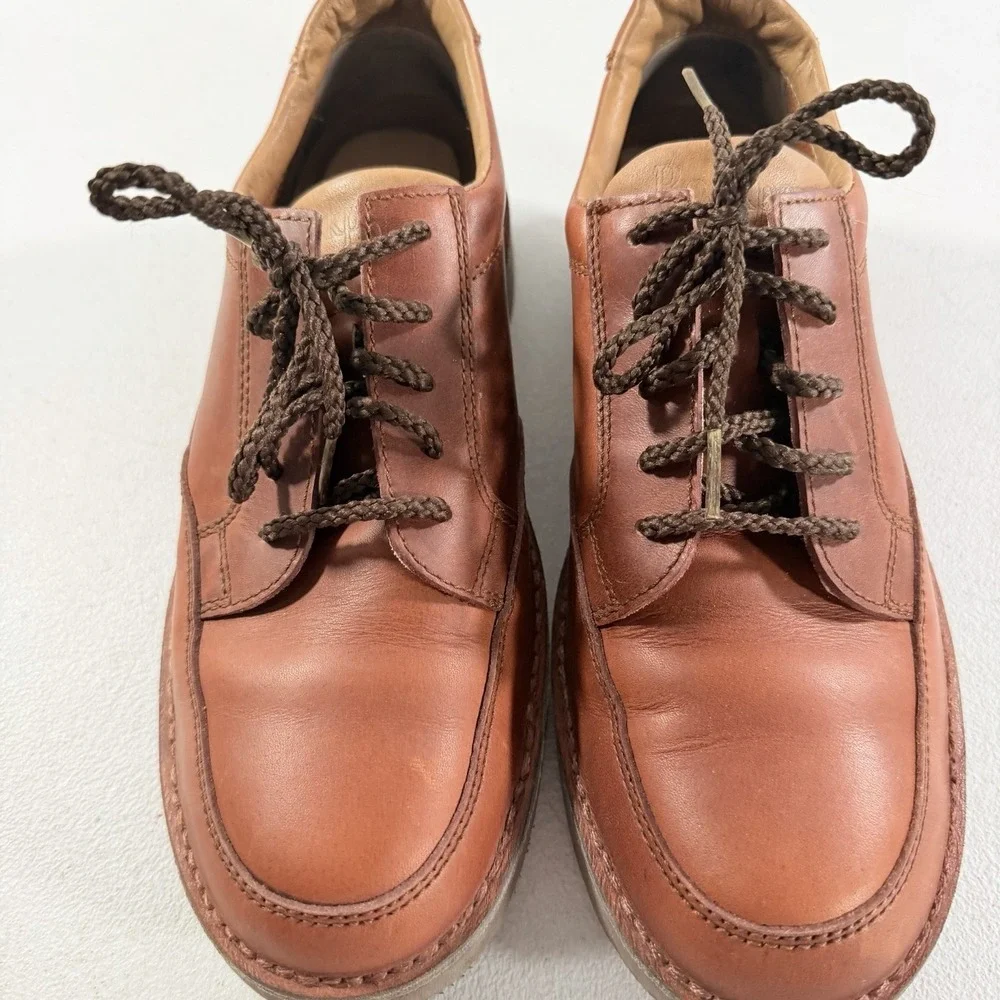 Rockport‎ Brown Leather Lace up  Mens Walking Casual Shoes Size 9 M
